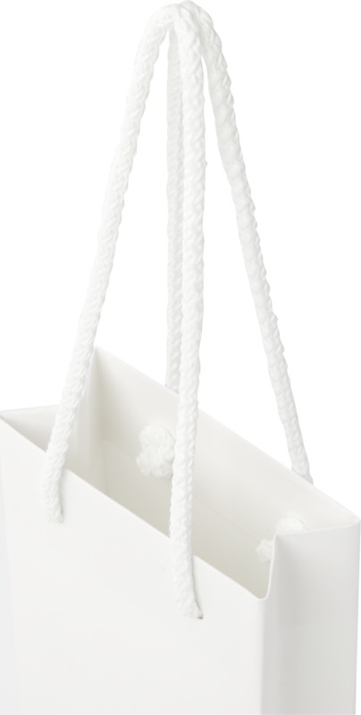 Handmade 170 g/m2 integra paper bag with plastic cord handles - 9.5 x 4 x 17 cm - Image 6