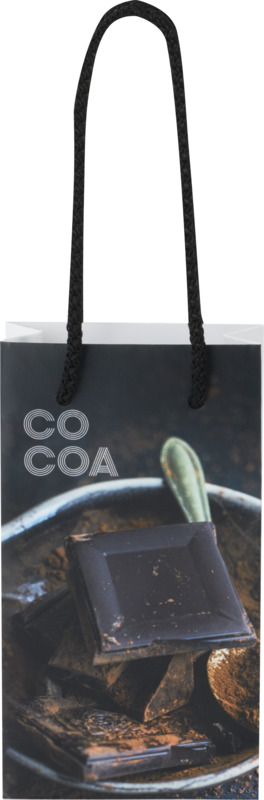 Handmade 170 g/m2 integra paper bag with plastic cord handles - 9.5 x 4 x 17 cm - Image 10