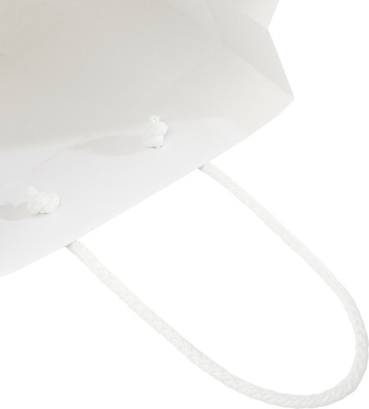 Handmade 170 g/m2 integra paper bag with plastic cord handles - 18 x 9 x 23 cm - Image 7