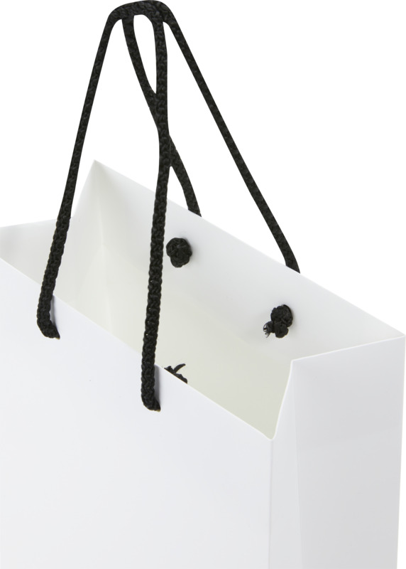 Handmade 170 g/m2 integra paper bag with plastic cord handles - 18 x 9 x 23 cm - Image 13