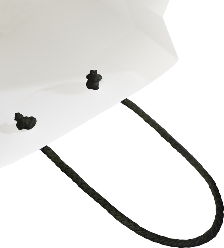 Handmade 170 g/m2 integra paper bag with plastic cord handles - 18 x 9 x 23 cm - Image 14
