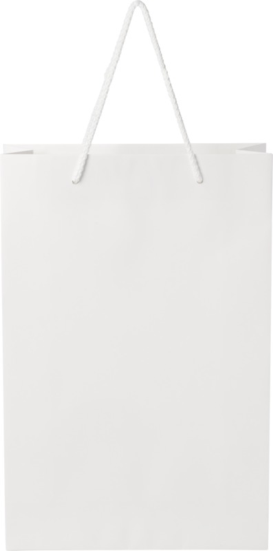 Handmade 170 g/m2 integra paper bag with plastic cord handles - 24 x 9 x 36 cm - Image 3