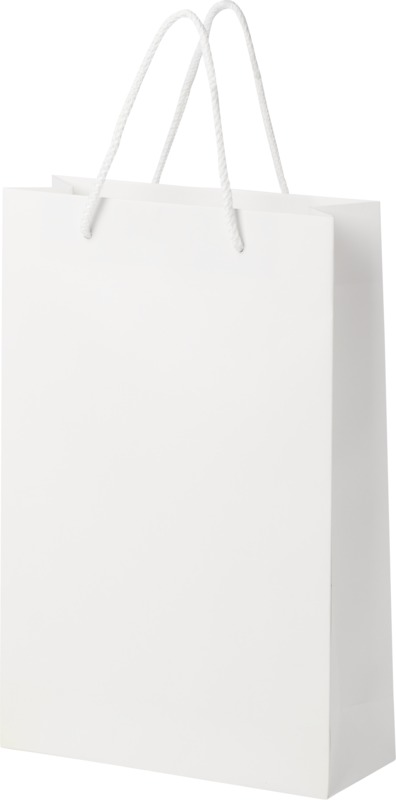 Handmade 170 g/m2 integra paper bag with plastic cord handles - 24 x 9 x 36 cm - Image 4