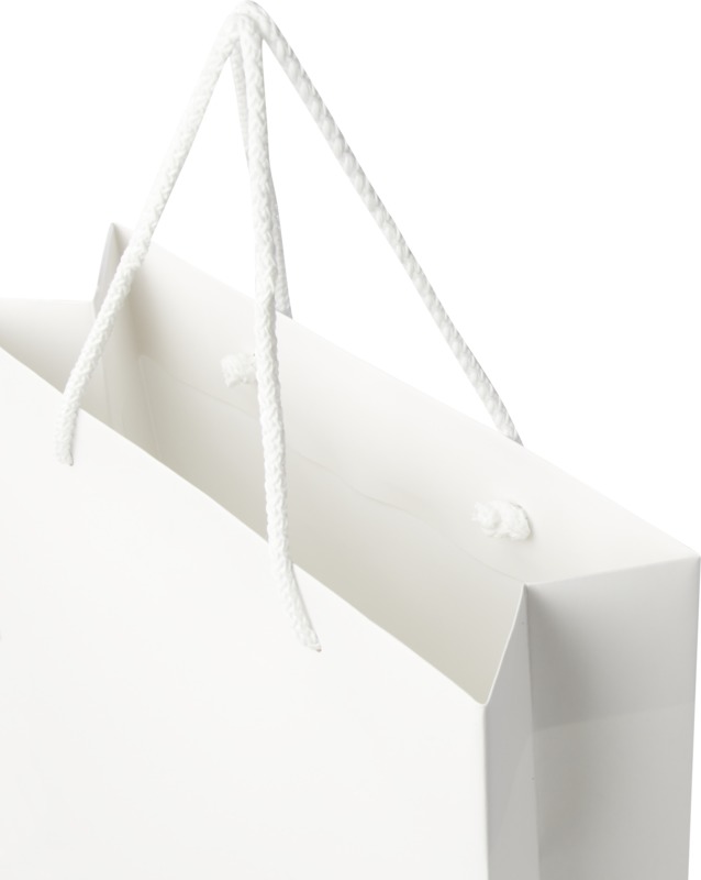 Handmade 170 g/m2 integra paper bag with plastic cord handles - 24 x 9 x 36 cm - Image 6