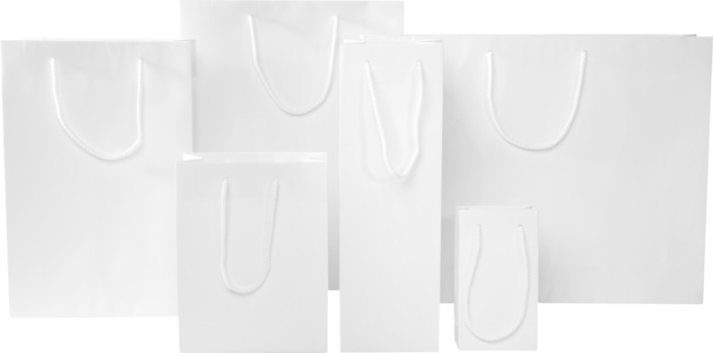 Handmade 170 g/m2 integra paper bag with plastic cord handles - 24 x 9 x 36 cm - Image 8