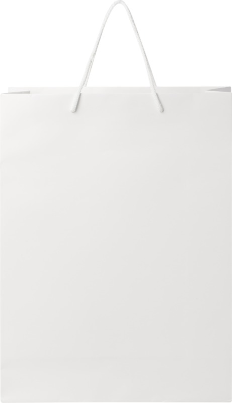Handmade 170 g/m2 integra paper bag with plastic cord handles - 31 x 12 x 41 cm - Image 3