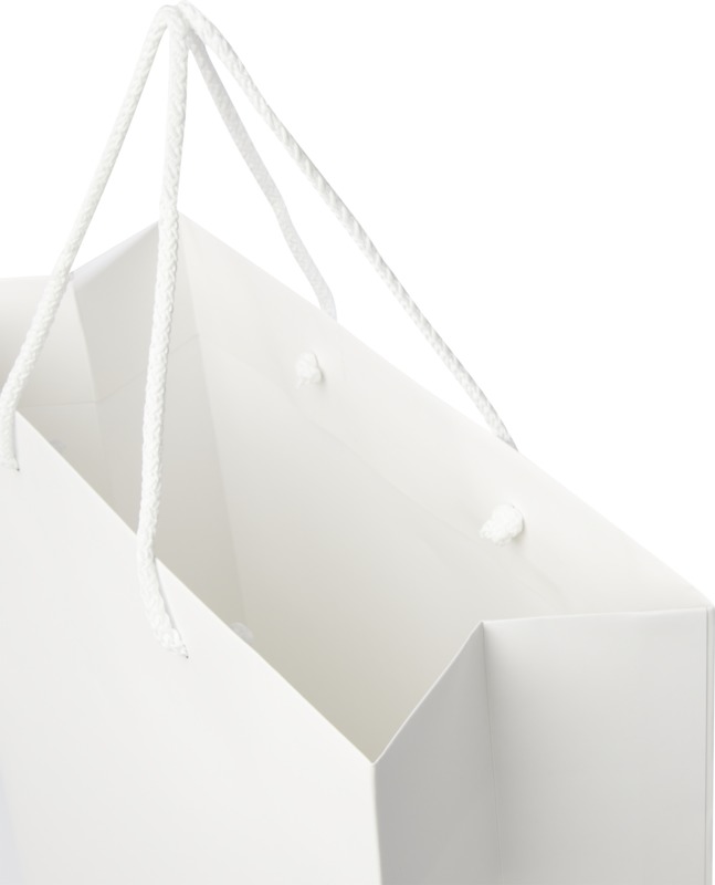 Handmade 170 g/m2 integra paper bag with plastic cord handles - 31 x 12 x 41 cm - Image 6