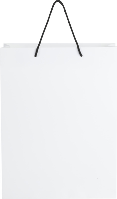Handmade 170 g/m2 integra paper bag with plastic cord handles - 31 x 12 x 41 cm - Image 11