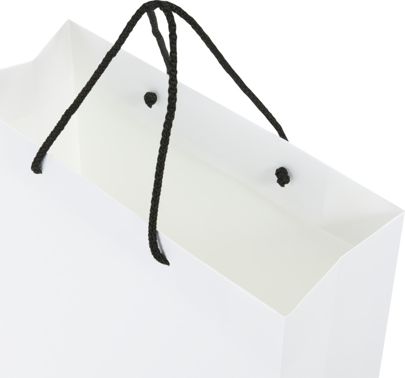 Handmade 170 g/m2 integra paper bag with plastic cord handles - 31 x 12 x 41 cm - Image 13