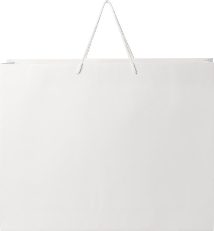 Handmade 170 g/m2 integra paper bag with plastic cord handles - 45 x 10 x 35 cm - Image 3
