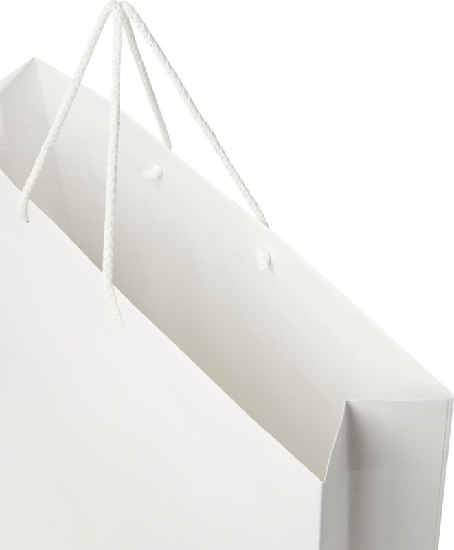 Handmade 170 g/m2 integra paper bag with plastic cord handles - 45 x 10 x 35 cm - Image 6