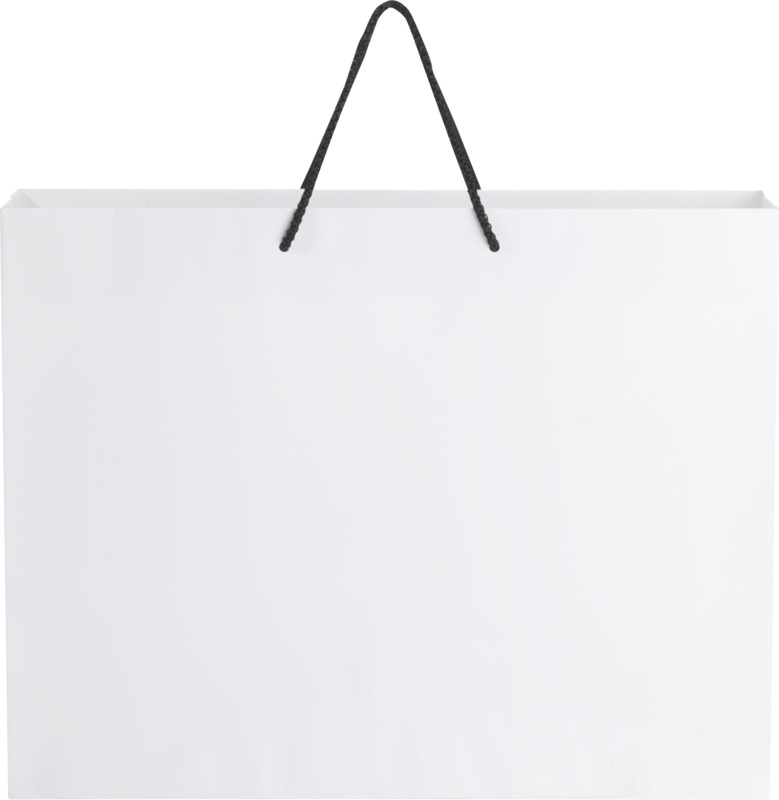Handmade 170 g/m2 integra paper bag with plastic cord handles - 45 x 10 x 35 cm - Image 11