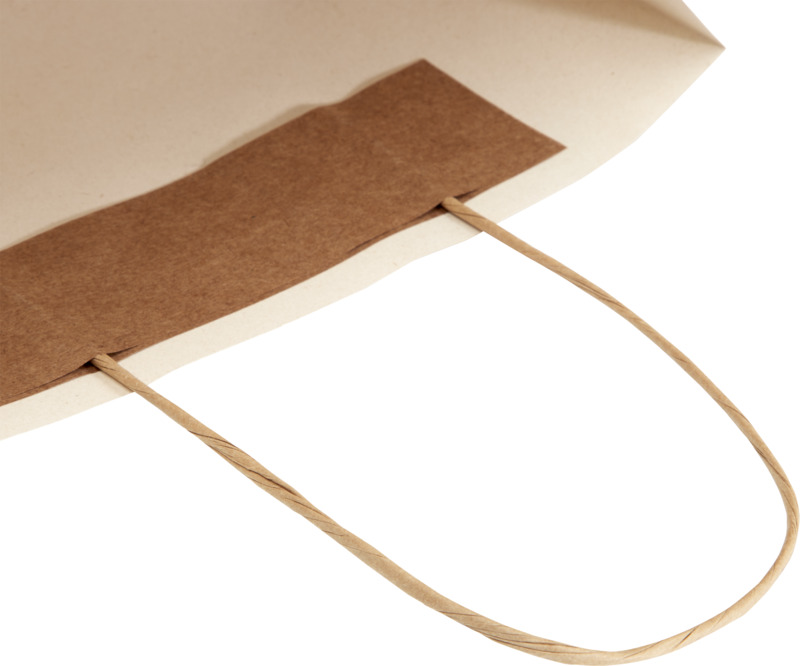 Agricultural waste 150 g/m2 paper bag with twisted handles - 24 x 9 x 24 cm - Image 7