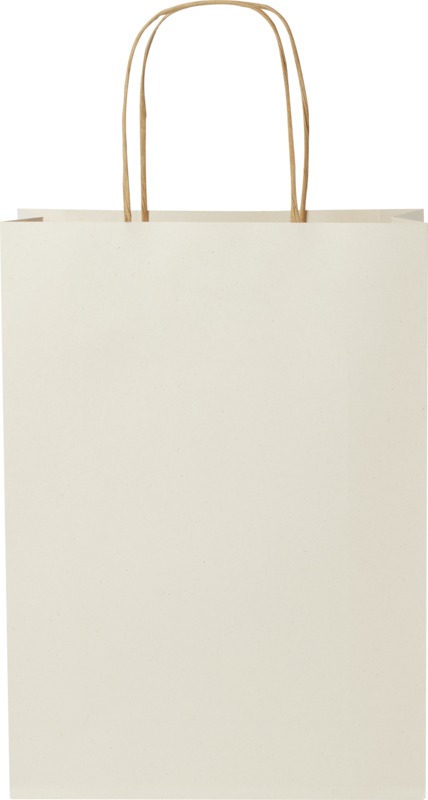 Agricultural waste 150 g/m2 paper bag with twisted handles - 24 x 9 x 32 cm - Image 3