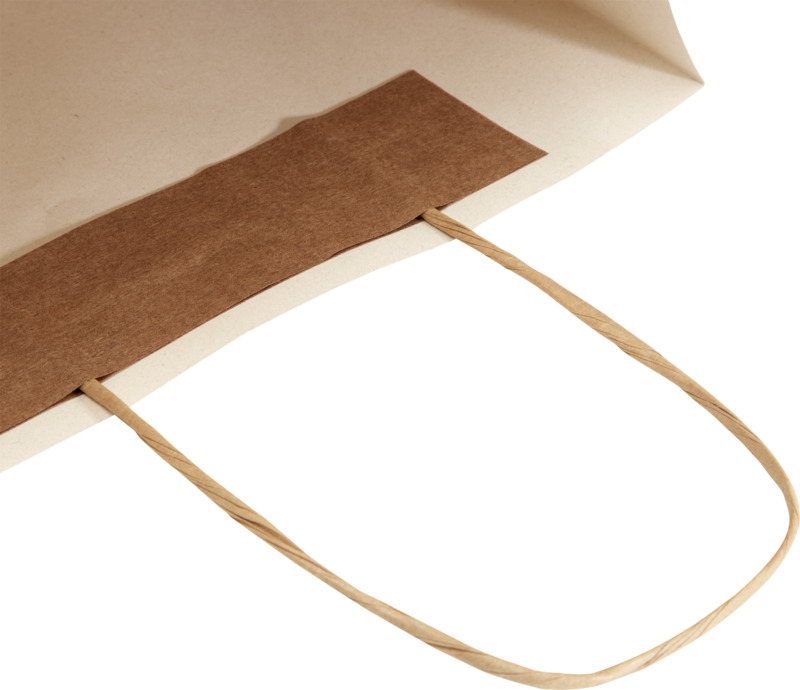 Agricultural waste 150 g/m2 paper bag with twisted handles - 24 x 9 x 32 cm - Image 7