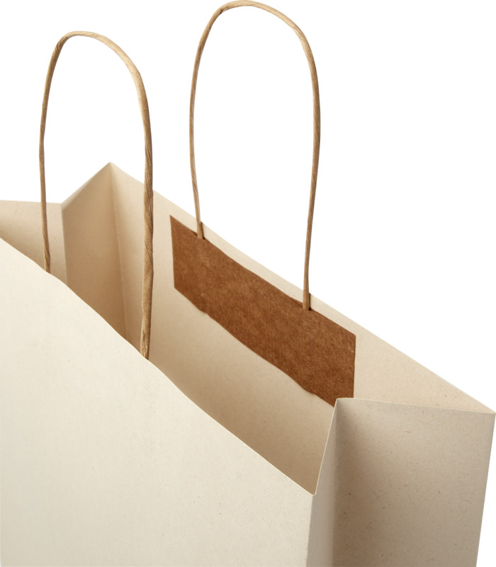 Agricultural waste 150 g/m2 paper bag with twisted handles - 31 x 12 x 41 cm - Image 6