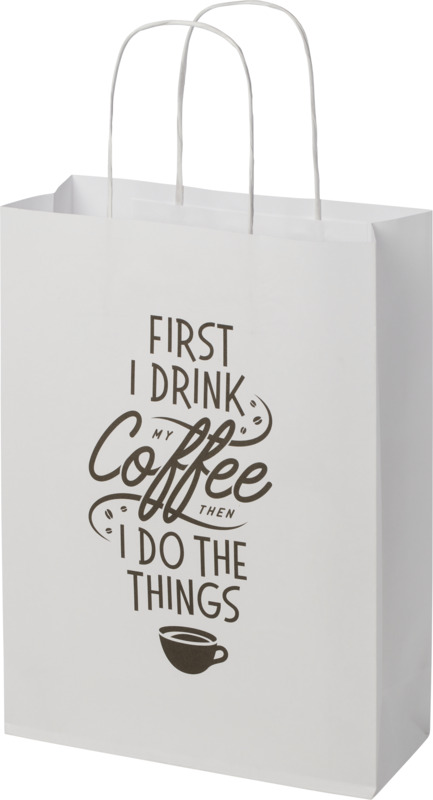 Kraft 120 g/m2 paper bag with twisted handles - 24 x 9 x 32 cm