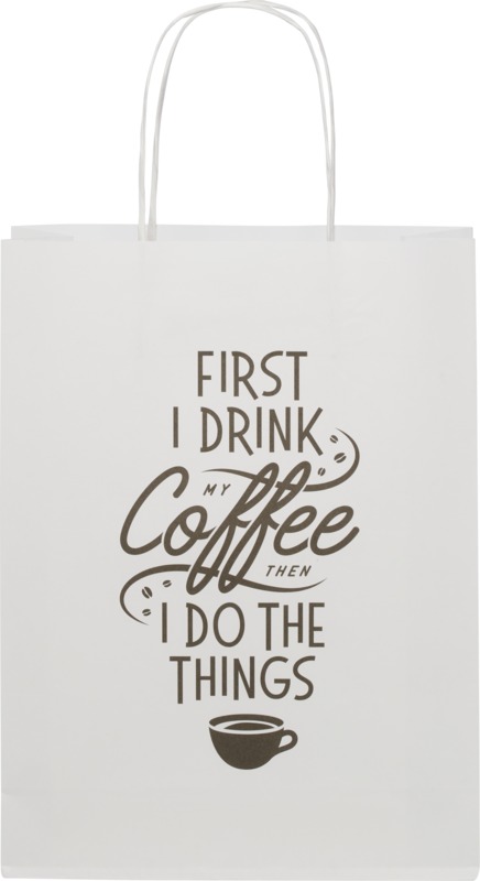 Kraft 120 g/m2 paper bag with twisted handles - 24 x 9 x 32 cm - Image 2