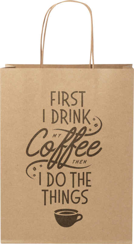 Kraft 120 g/m2 paper bag with twisted handles - 24 x 9 x 32 cm - Image 10