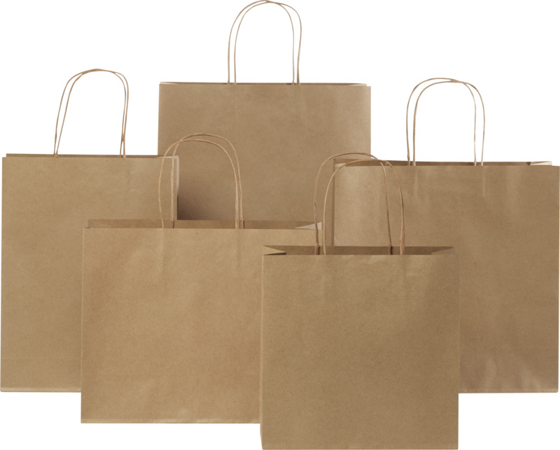 Kraft 120 g/m2 paper bag with twisted handles - 24 x 9 x 32 cm - Image 16