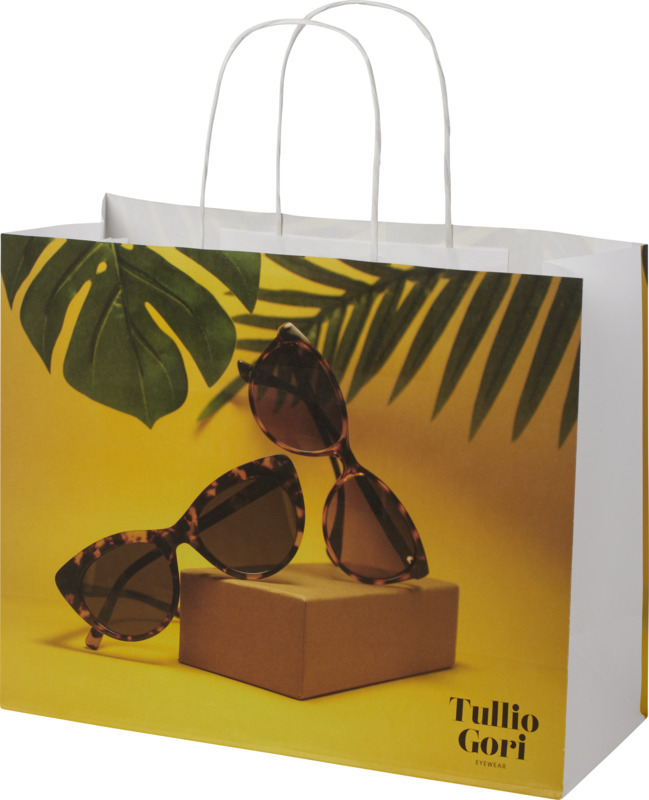 Kraft 120 g/m2 paper bag with twisted handles - 31 x 12 x 25 cm