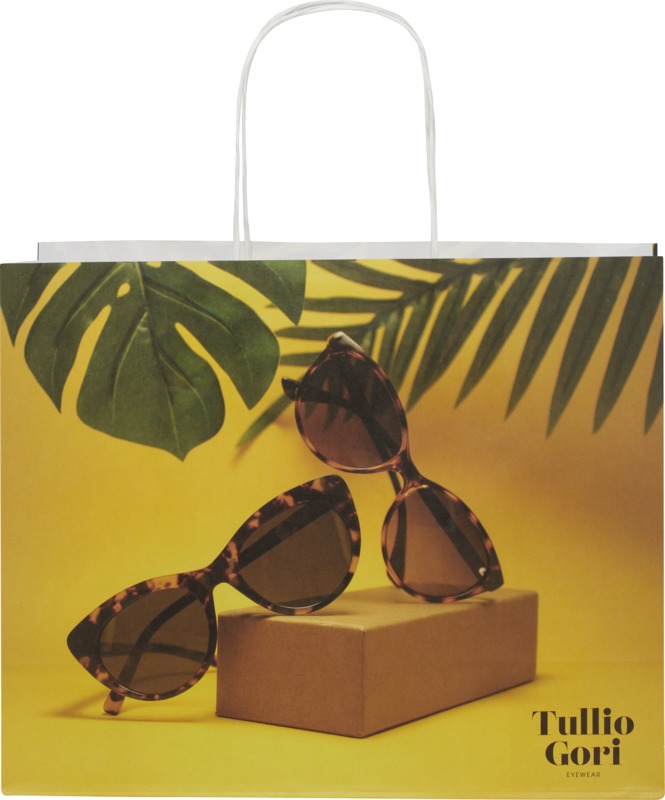 Kraft 120 g/m2 paper bag with twisted handles - 31 x 12 x 25 cm - Image 2