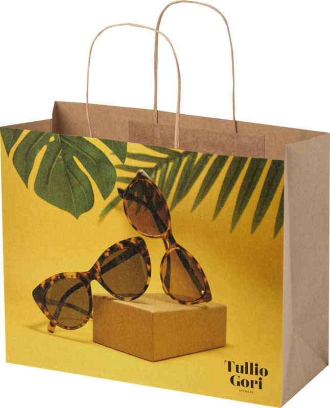 Kraft 120 g/m2 paper bag with twisted handles - 31 x 12 x 25 cm - Image 9