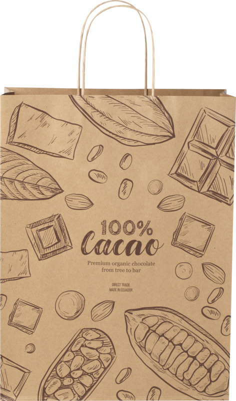 Kraft 120 g/m2 paper bag with twisted handles - 31 x 12 x 41 cm - Image 10