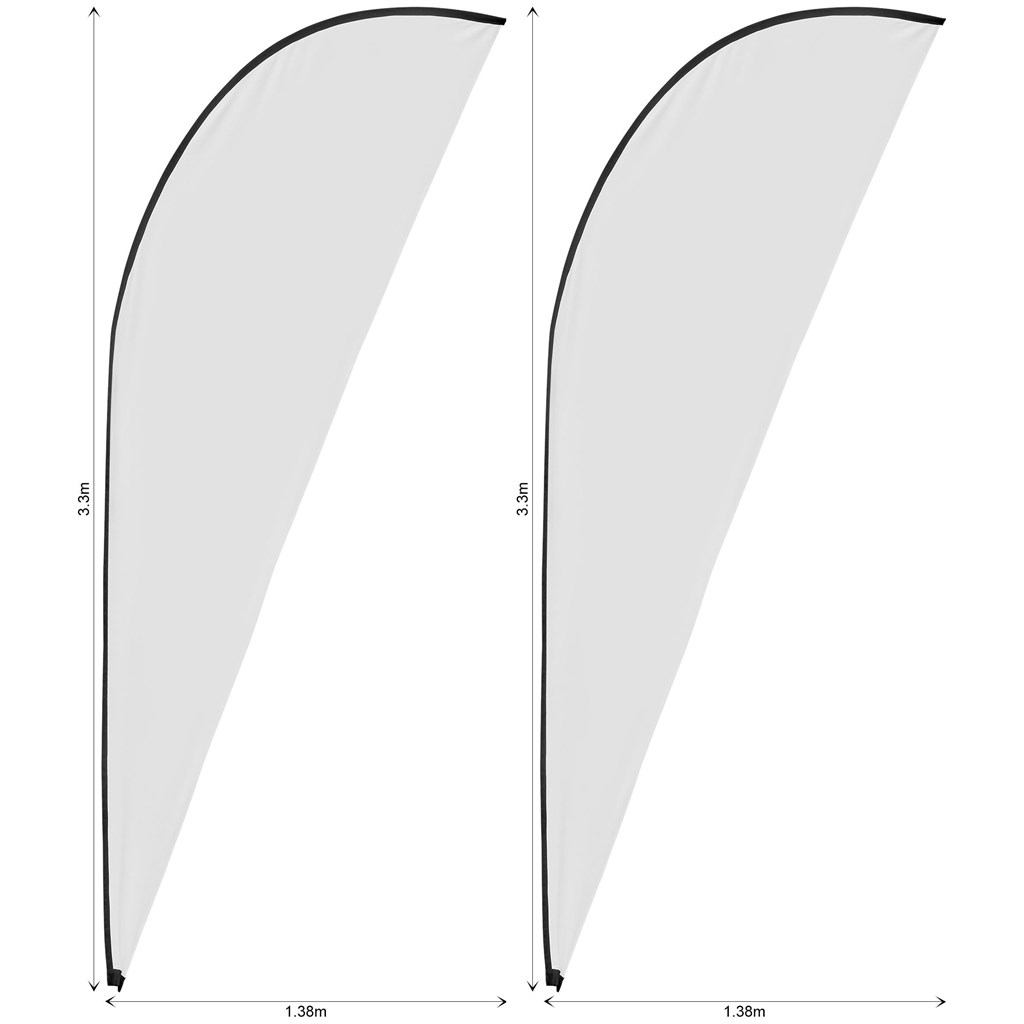 Legend 3m Sublimated Sharkfin Flying Banner Skin - Set Of 2 (Excludes Hardware) - Image 2