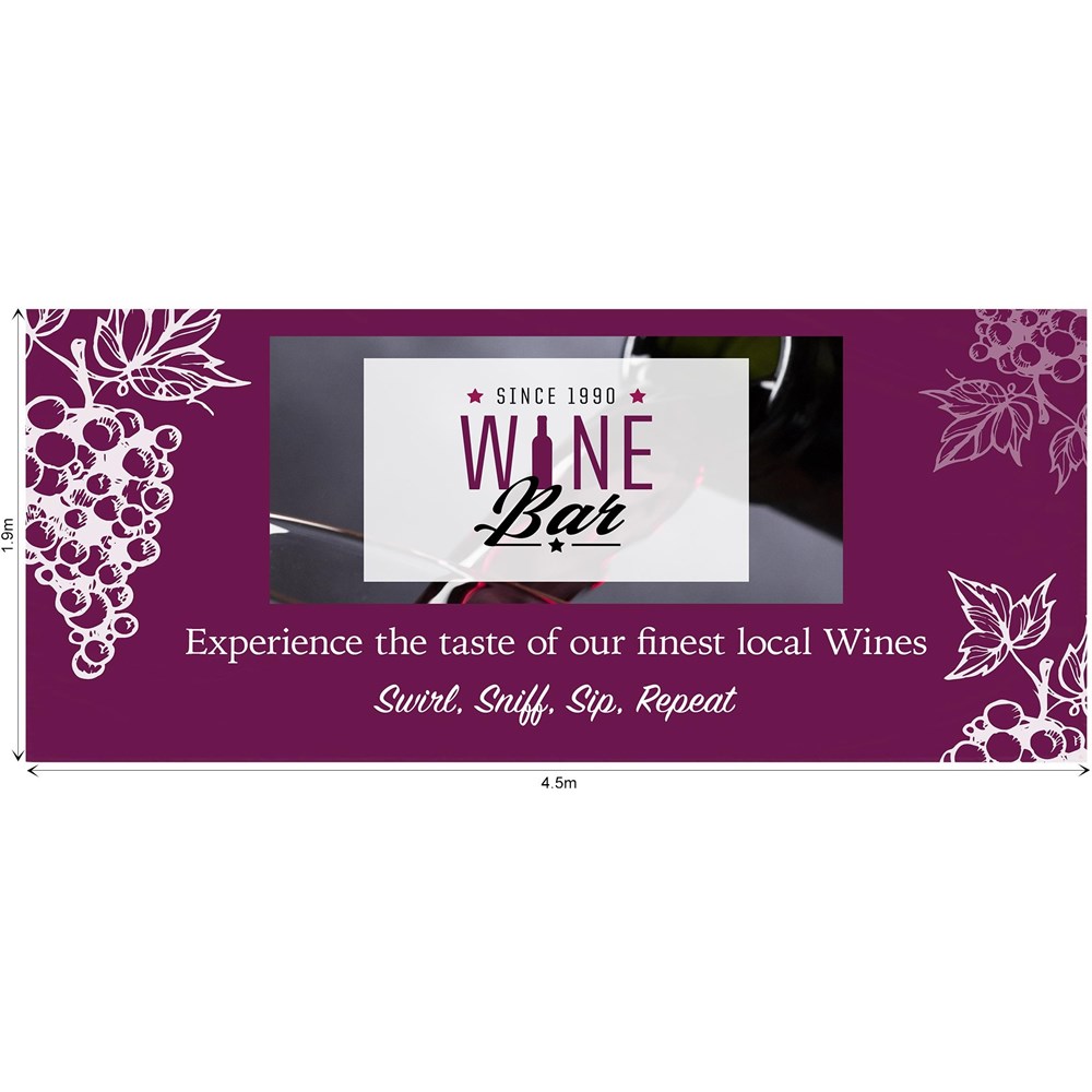 Ovation Sublimated Gazebo 4.5m X 3m - Short Side Half-Wall  (Excludes Hardware)