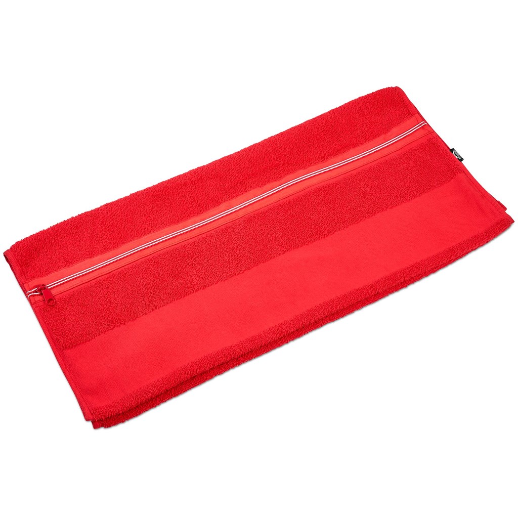 Slazenger Wembley Gym Towel - Red - Red - Image 2