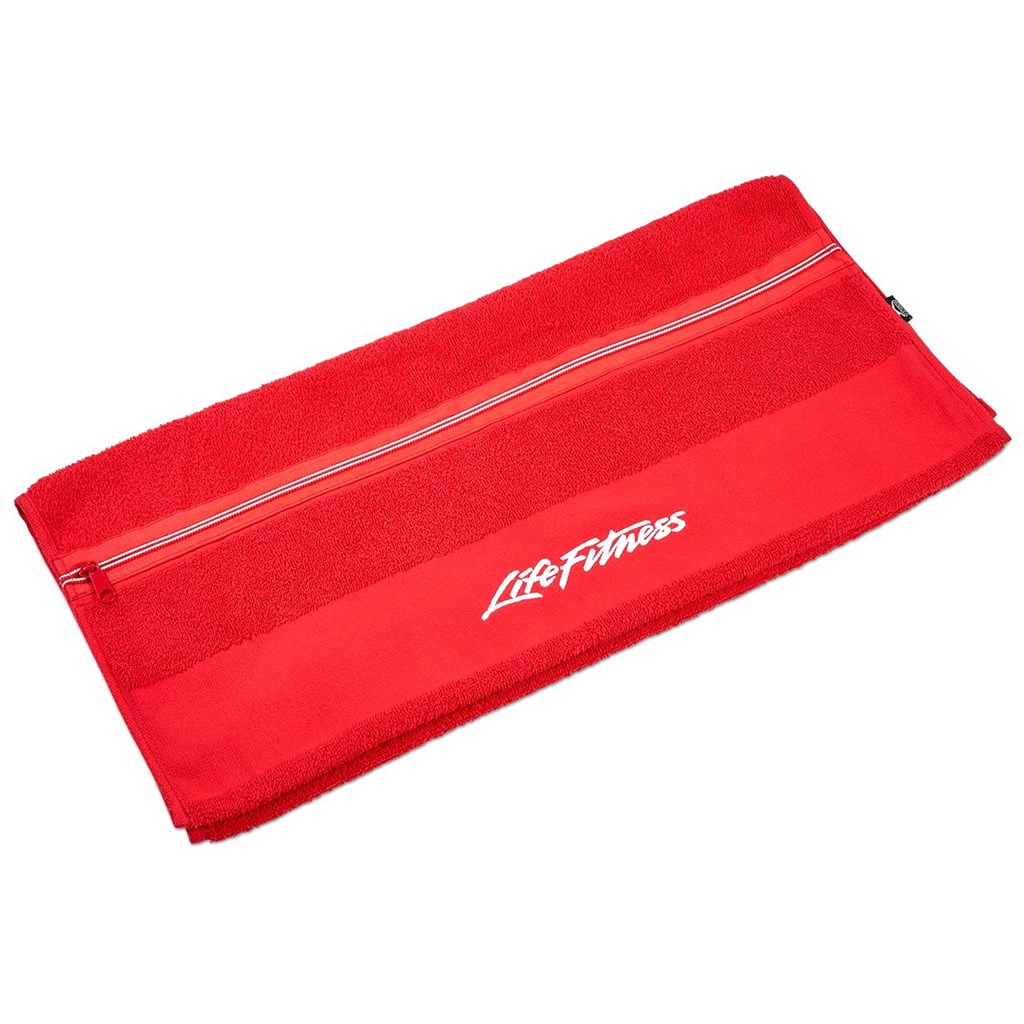 Slazenger Wembley Gym Towel - Red - Red