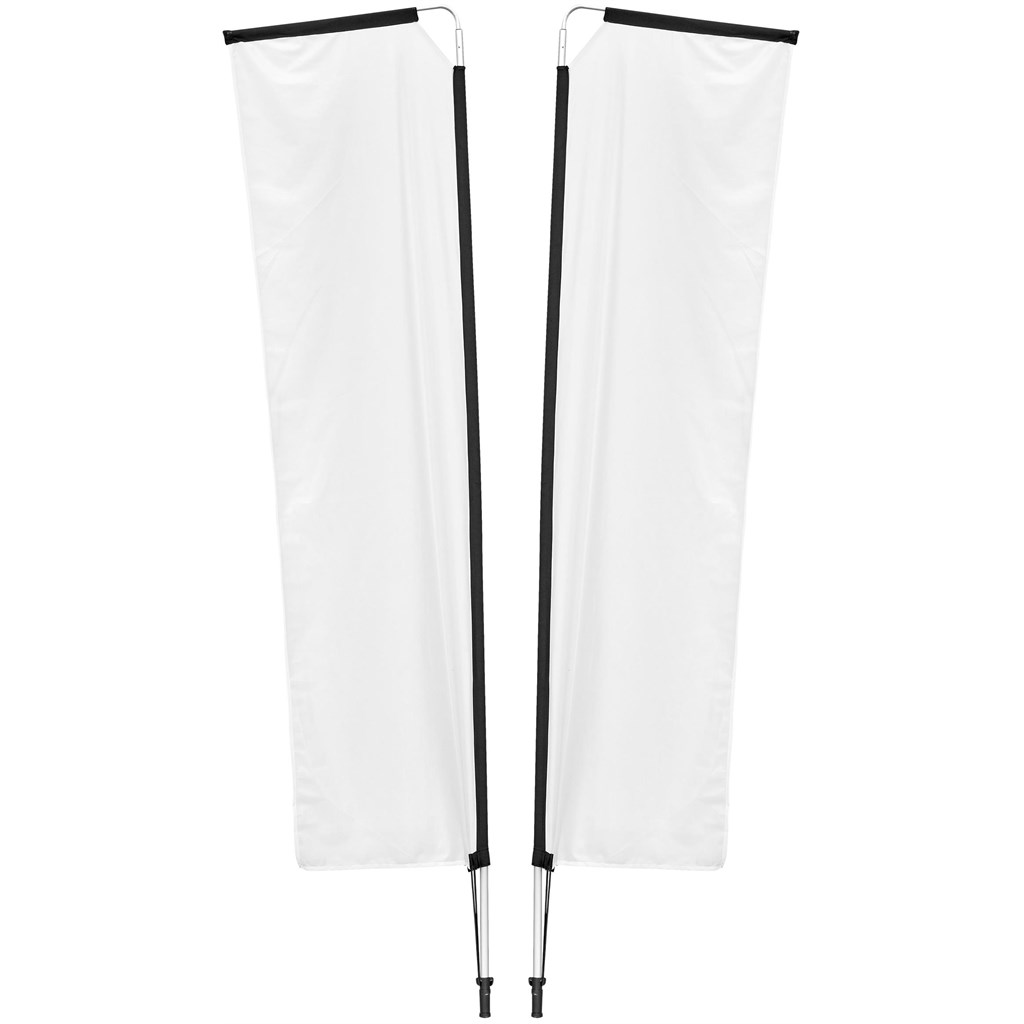 Legend 3M Sublimated Telescopic Double-Sided Flying Banner - 1 complete unit - Image 8