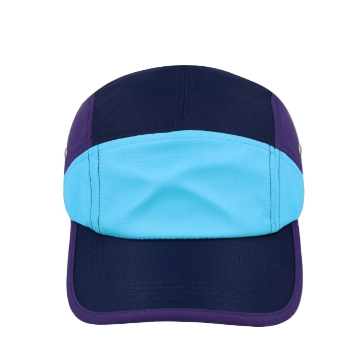 Colour Block Horizon Cap - Aqua/Navy/Royal