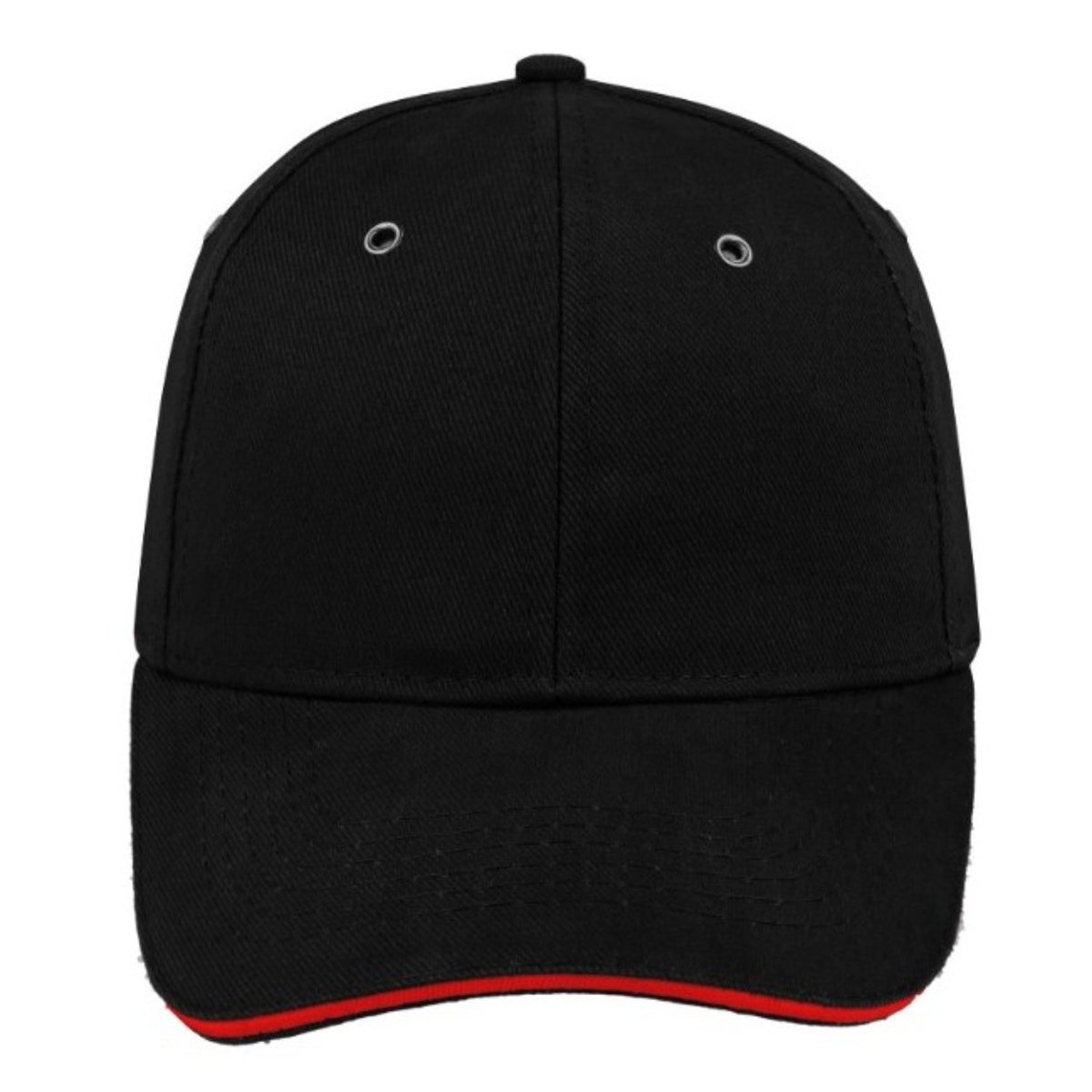 Metal Sandwich Peak Cap - Black/Red