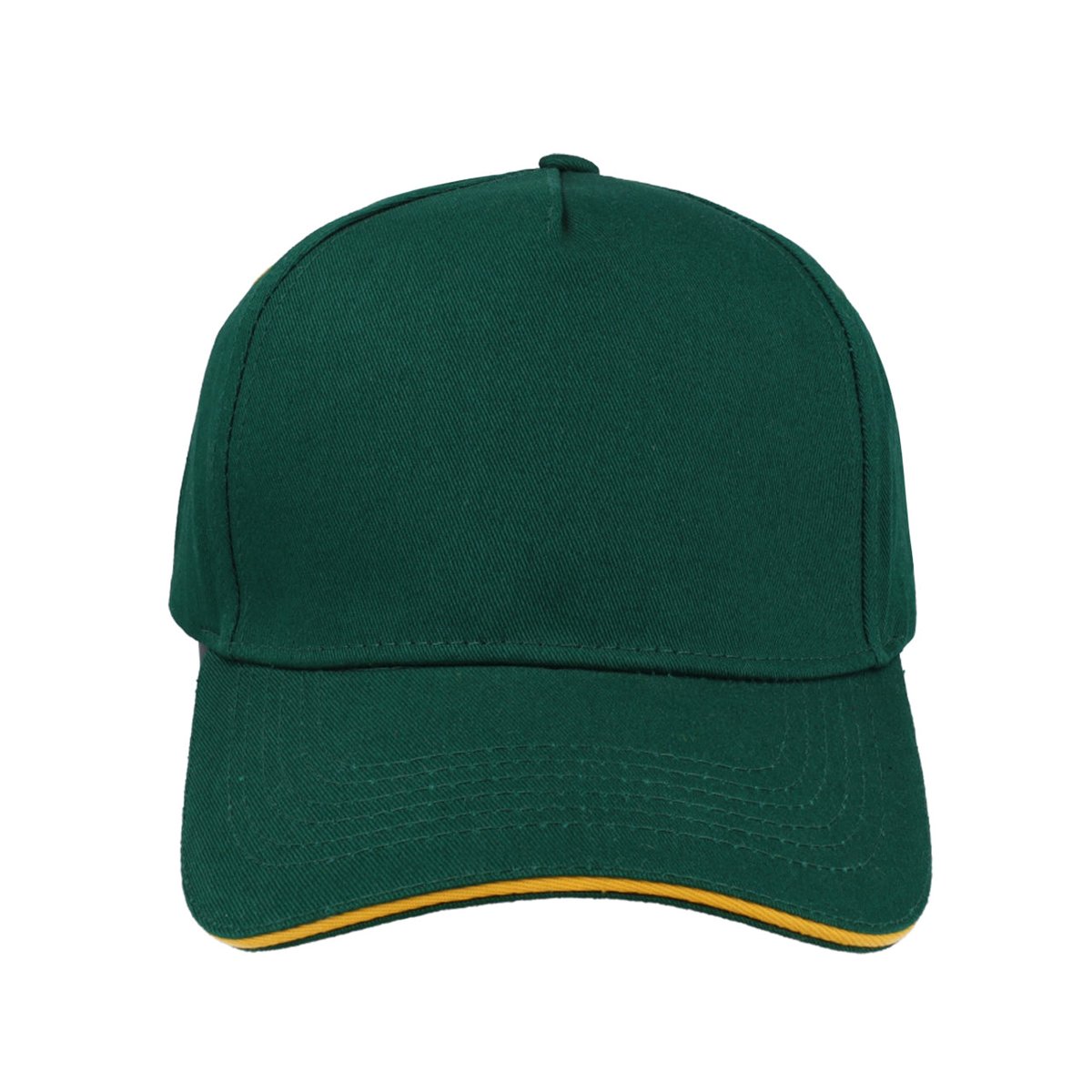 SA Supporters 5 Panel Cap - Bottle/Yellow