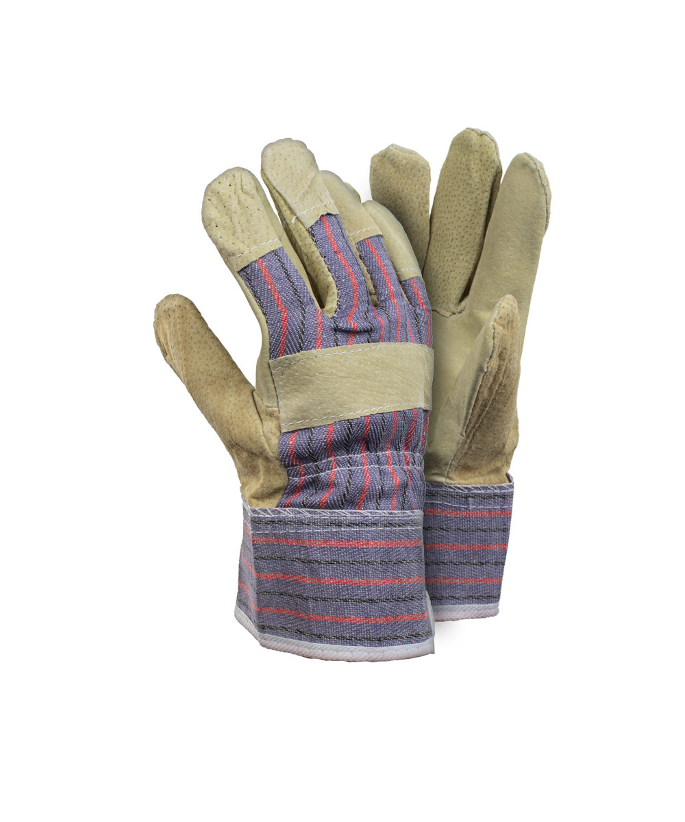 Premium Pig Skin Candy Stripe Gloves - Candy Stripe / As Supplied