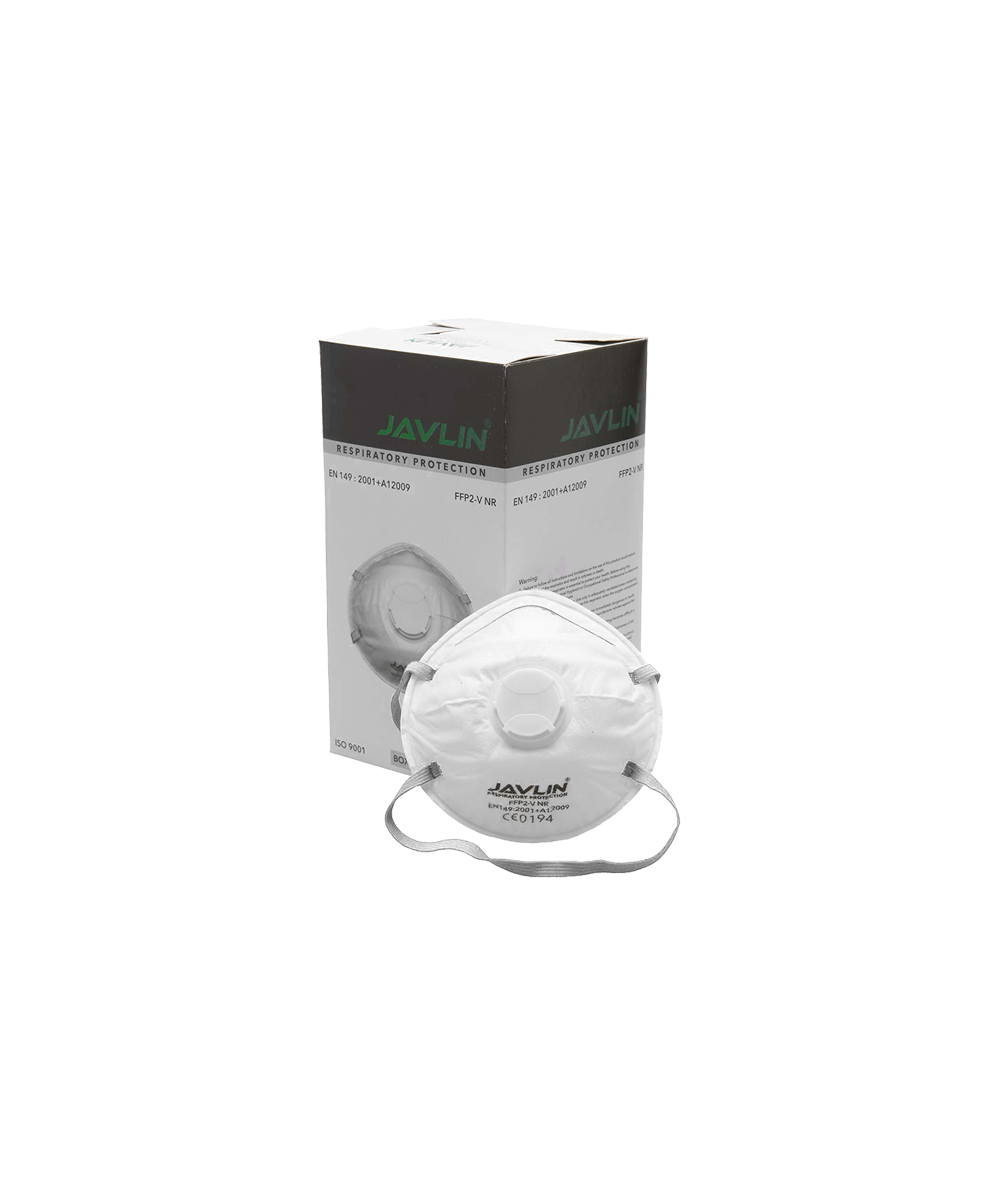 FFP2 Dust Mask With Valve-Box of 20 - White / As Supplied