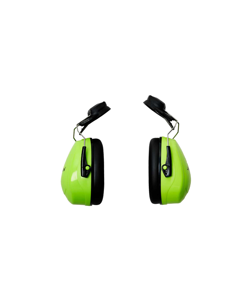 Ear Muffs With Hardhat Attachment - Green / As Supplied