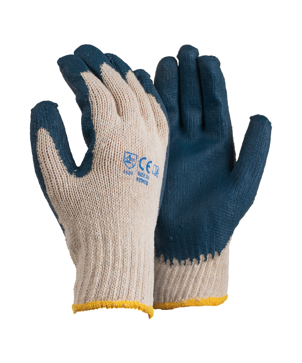 Blue Nitrile Coated Gloves - Blue / As Supplied