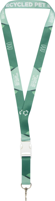 Bucks recycled PET lanyard with safety buckle - Image 4