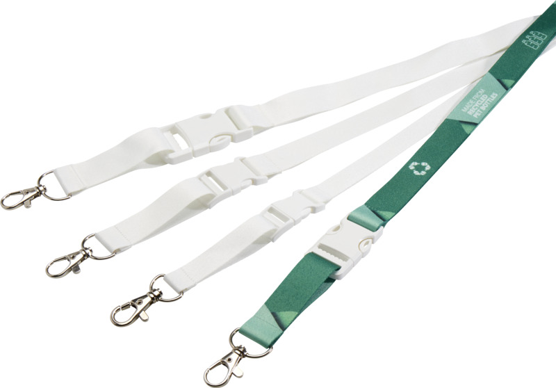 Bucks recycled PET lanyard with safety buckle - Image 8
