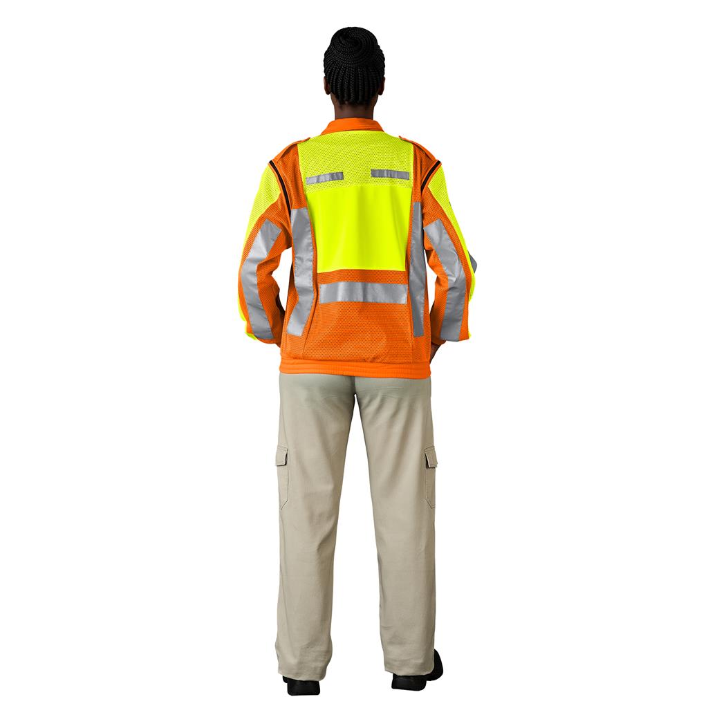 Metro Two-Tone Hi-Viz Reflective Zip-Off Jacket - Image 17