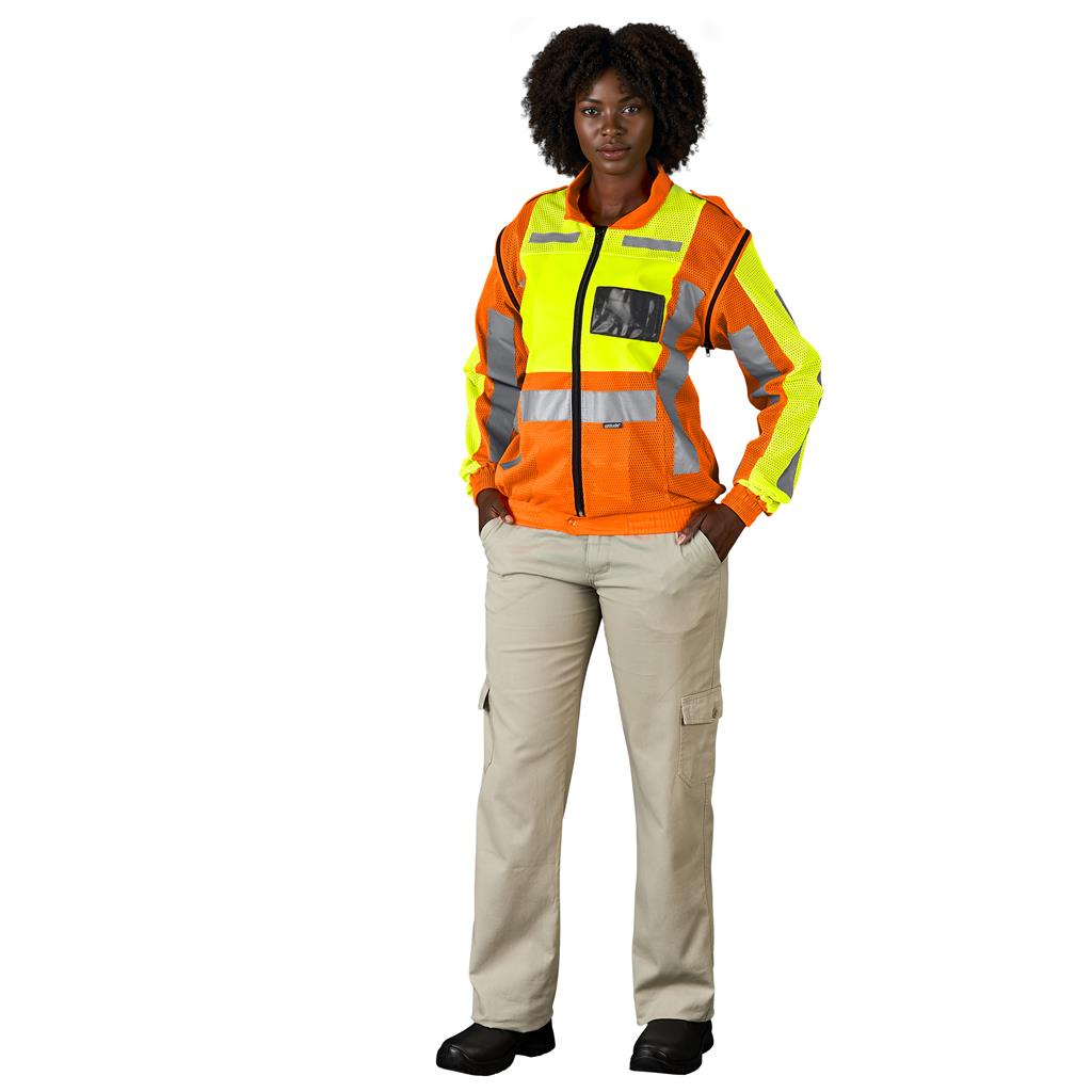 Metro Two-Tone Hi-Viz Reflective Zip-Off Jacket - Image 18