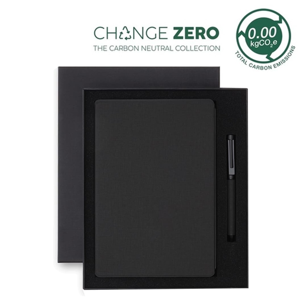 VARDIM - CHANGE ZERO Sustainable Gift Set with Refillable Notebook & Pen