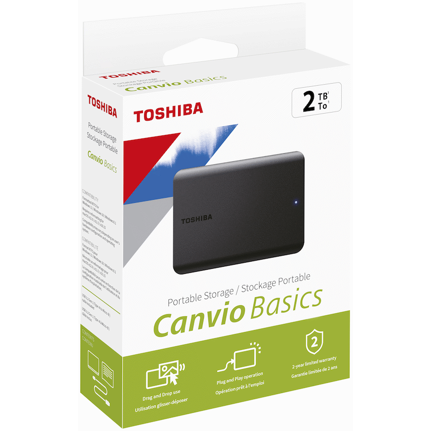 Toshiba Canvio Basics 2tb 2.5" USB 3.2 - Black - Image 6