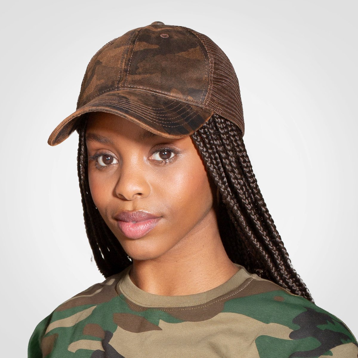 FWRD Oilskin Camo Trucker Cap