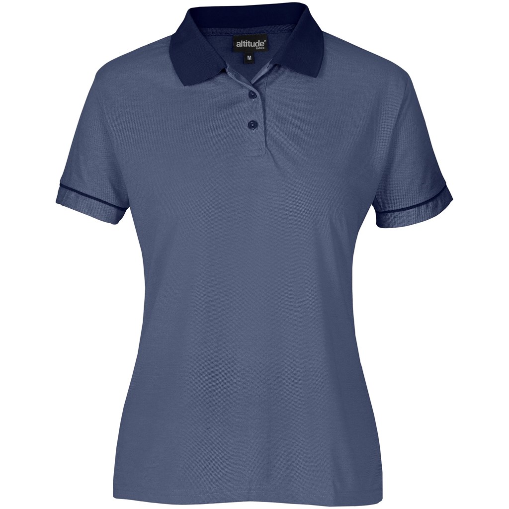 Ladies Verge Golf Shirt - Light Blue - Image 9