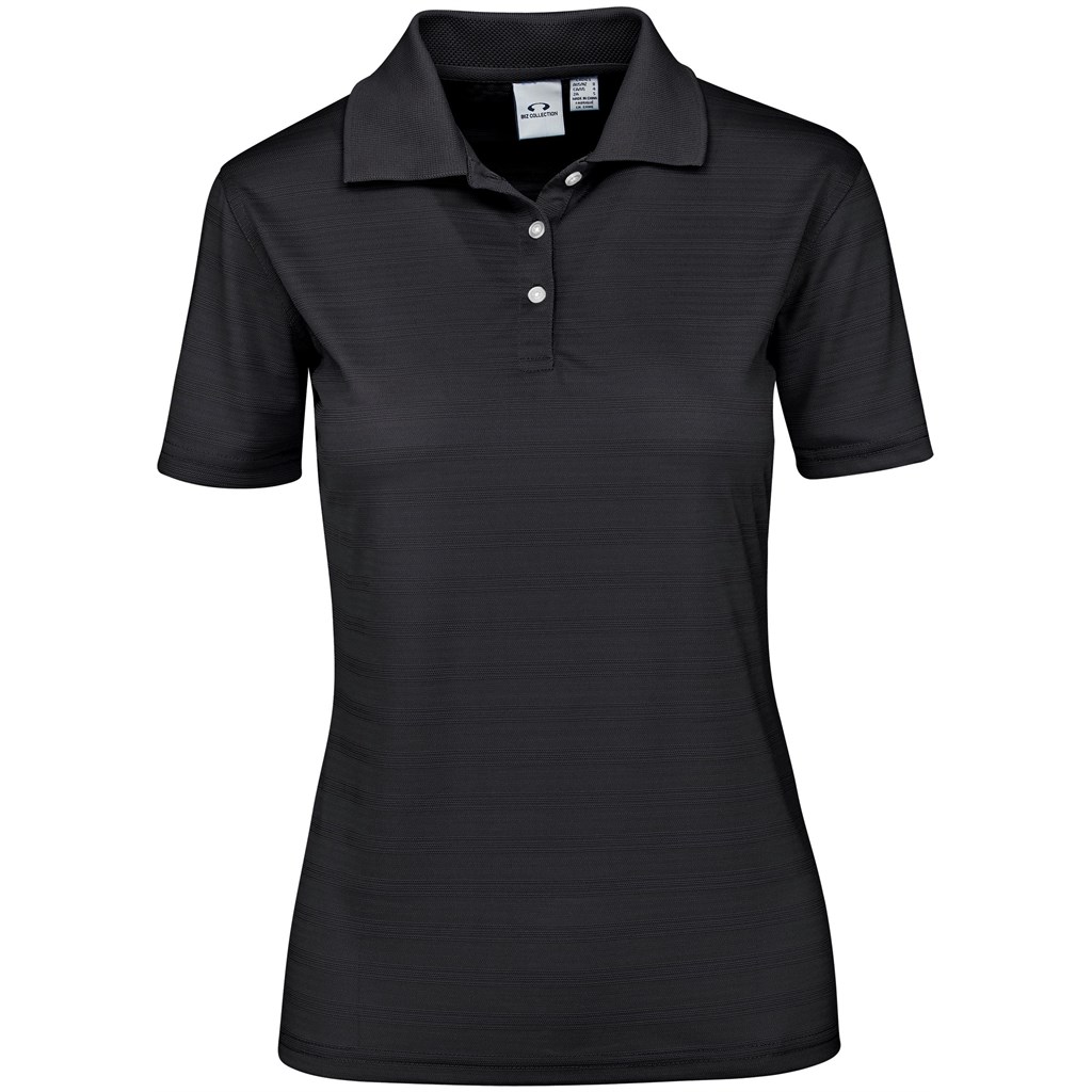 Ladies Icon Golf Shirt - Black - Image 4