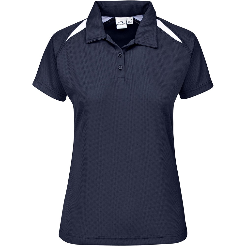 Ladies Splice Golf Shirt - Light Blue - Image 4